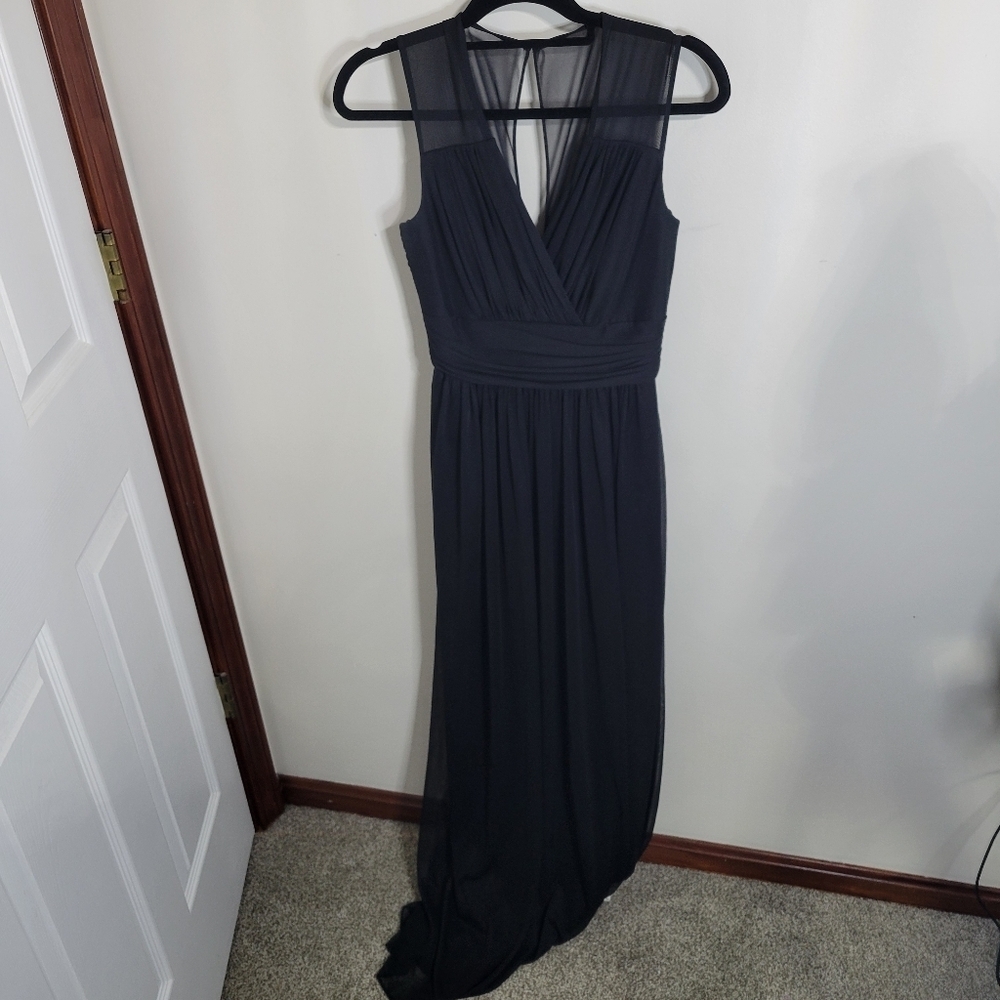 Alfred Sung Beaitiful Black Dress Bridesmaid Prom, Size 4